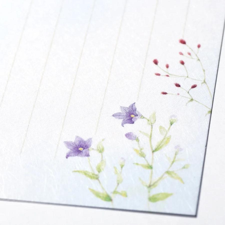 G.C.PRESS　一筆箋　紙司撰　秋花の一筆箋　249-49｜文房具 和風 和紙 水彩画 秋の植物 秋桜 紅葉 木の実 添え状 |  | 03