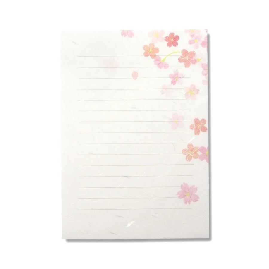 G.C.PRESS　便箋　紙司撰　Ａ５・桜絵双紙　ヨコ罫　256-22 |  | 01