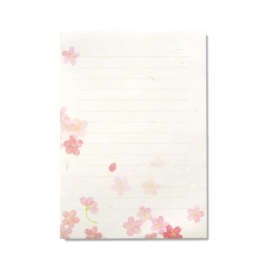 G.C.PRESS　便箋　紙司撰　Ａ５・桜絵双紙　ヨコ罫　256-22 |  | 02