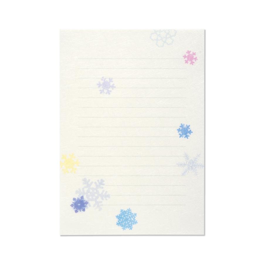 G.C.PRESS　便箋　スノーフラワー　259-24｜文房具 雪花 冬 冬の便箋 スノークリスタル |  | 01