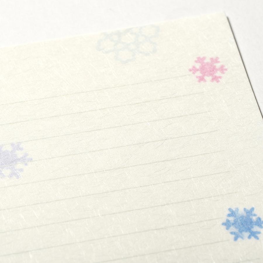 G.C.PRESS　便箋　スノーフラワー　259-24｜文房具 雪花 冬 冬の便箋 スノークリスタル |  | 03