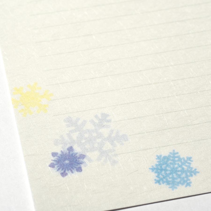 G.C.PRESS　便箋　スノーフラワー　259-24｜文房具 雪花 冬 冬の便箋 スノークリスタル |  | 04