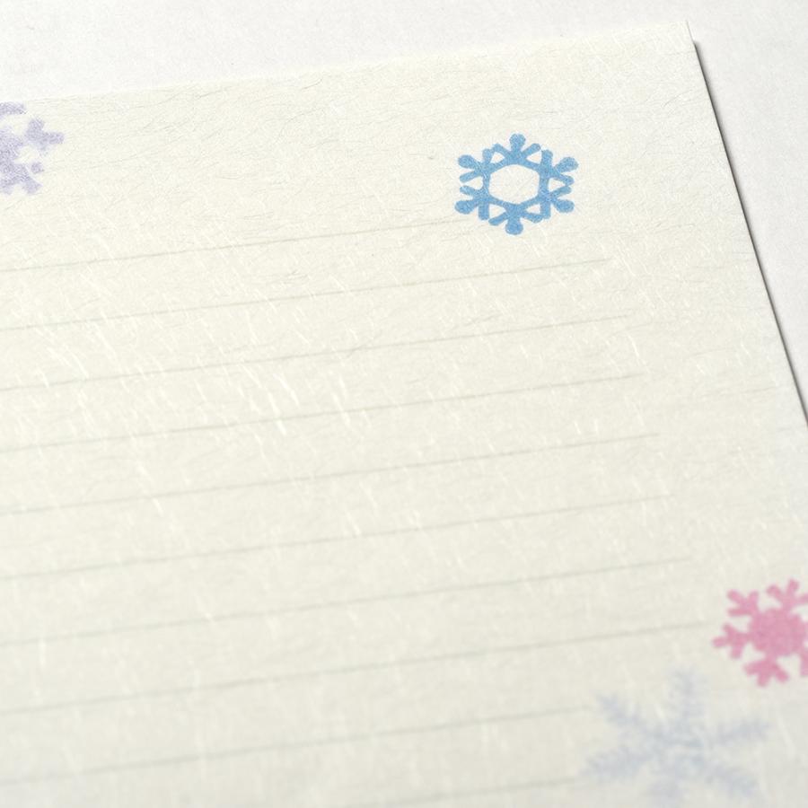 G.C.PRESS　便箋　スノーフラワー　259-24｜文房具 雪花 冬 冬の便箋 スノークリスタル |  | 05