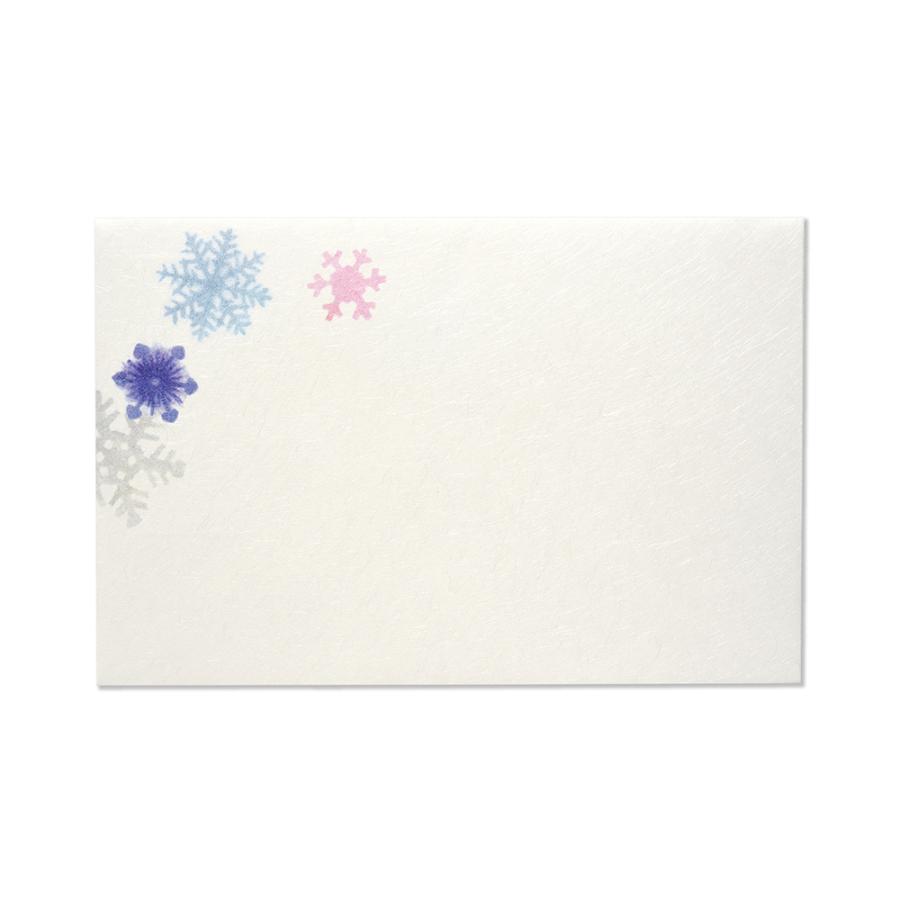 G.C.PRESS　封筒　スノーフラワー　259-25｜文房具 雪花 冬 冬の封筒 スノークリスタル | 