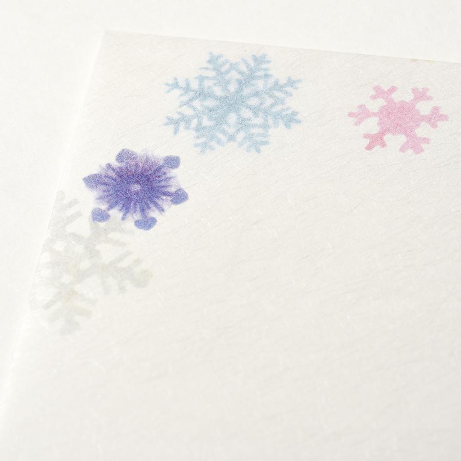 G.C.PRESS　封筒　スノーフラワー　259-25｜文房具 雪花 冬 冬の封筒 スノークリスタル |  | 02