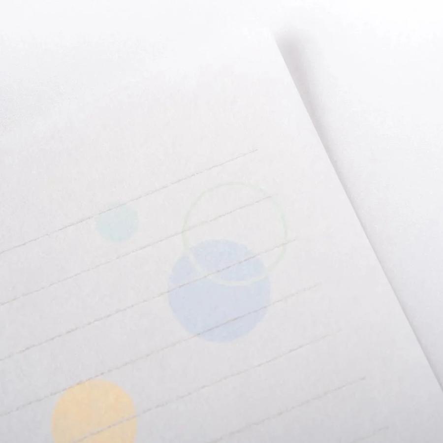 G.C.PRESS　便箋　紙司撰　Ａ５・水玉文　シルク横罫線　261-56 |  | 03