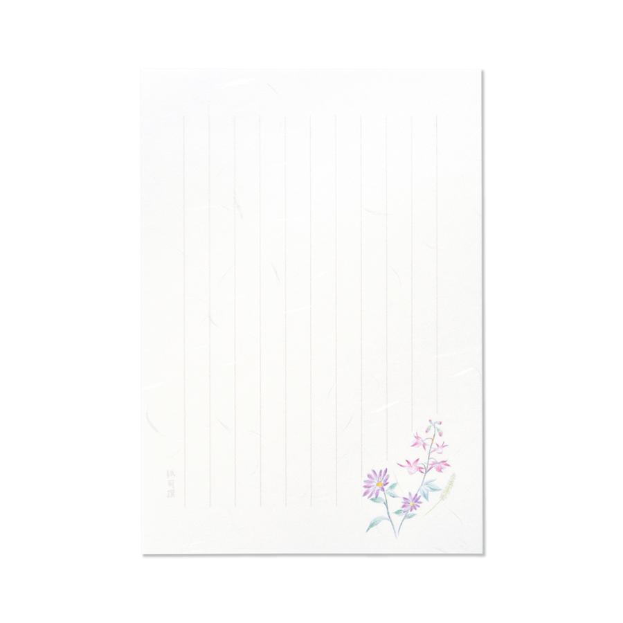 G.C.PRESS　便箋　紙司撰　野の花　261-66｜文房具 お礼状 手紙 花柄 伊予和紙 |  | 01