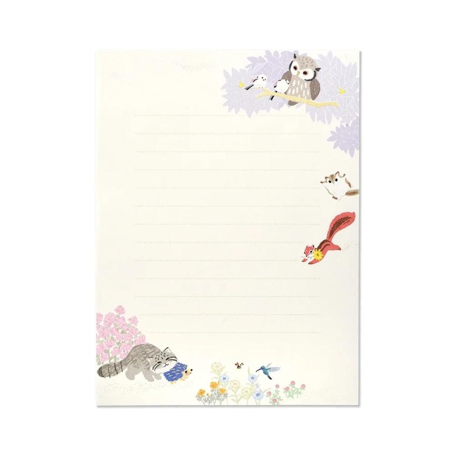 G.C.PRESS　便箋　ほのぼのなかま　302-60｜文房具 かわいい 動物 どうぶつ |  | 02