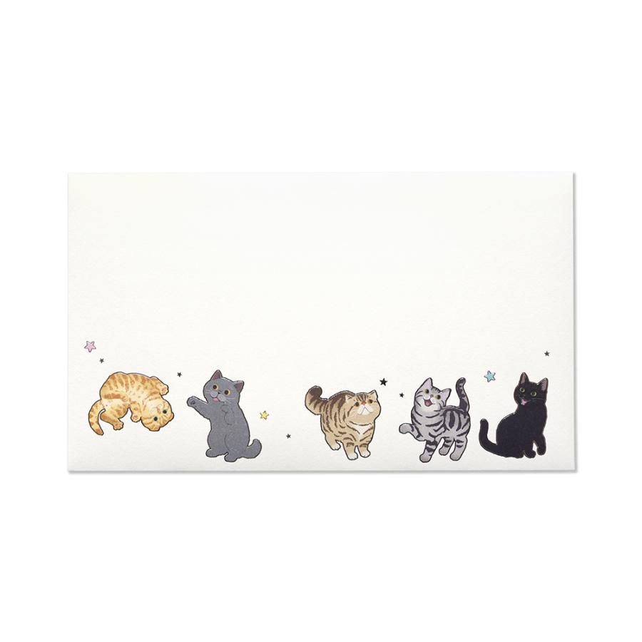 G.C.PRESS　封筒　マイキャット　ヨコ罫　302-69｜レターセット 手紙 猫 ラグドール アメリカンショートヘアー 箔押し | 