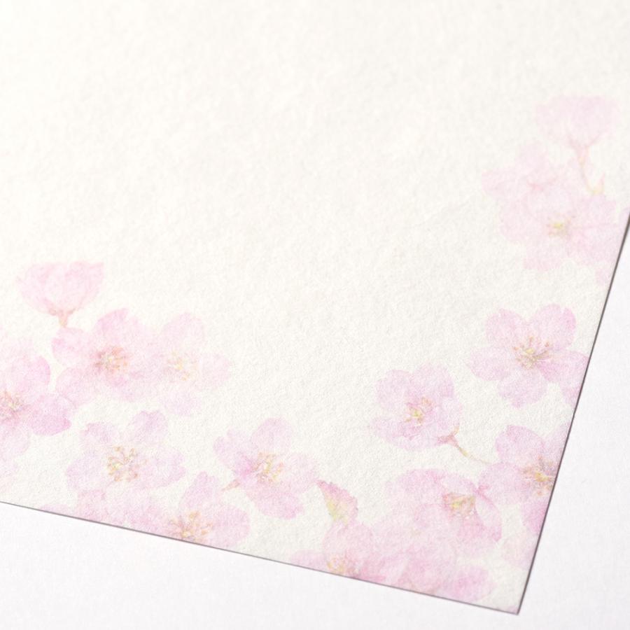 G.C.PRESS　ミニレターパッド　チェリーブロッサム　イン　ザ　モーニング　サン　304-04｜文房具 レターセット 手紙 桜 花柄 |  | 04