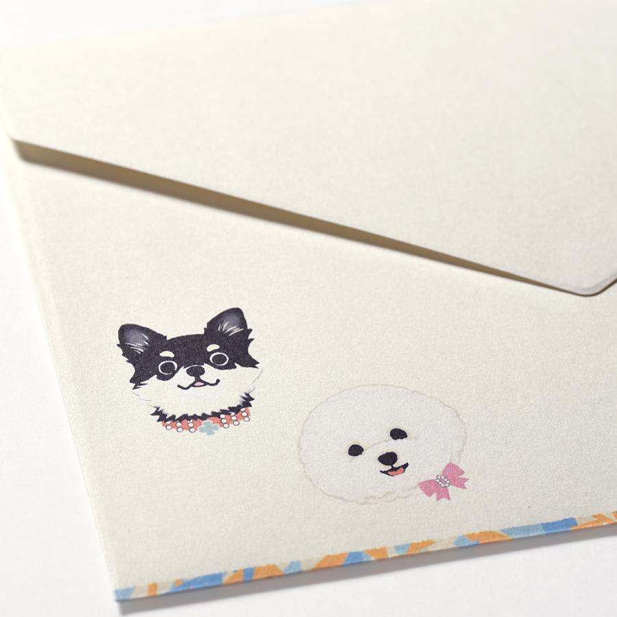 G.C.PRESS　ミニレターパッド封筒　ＩＮＵ　304-07｜文房具 レターセット 手紙 犬 いぬ |  | 04