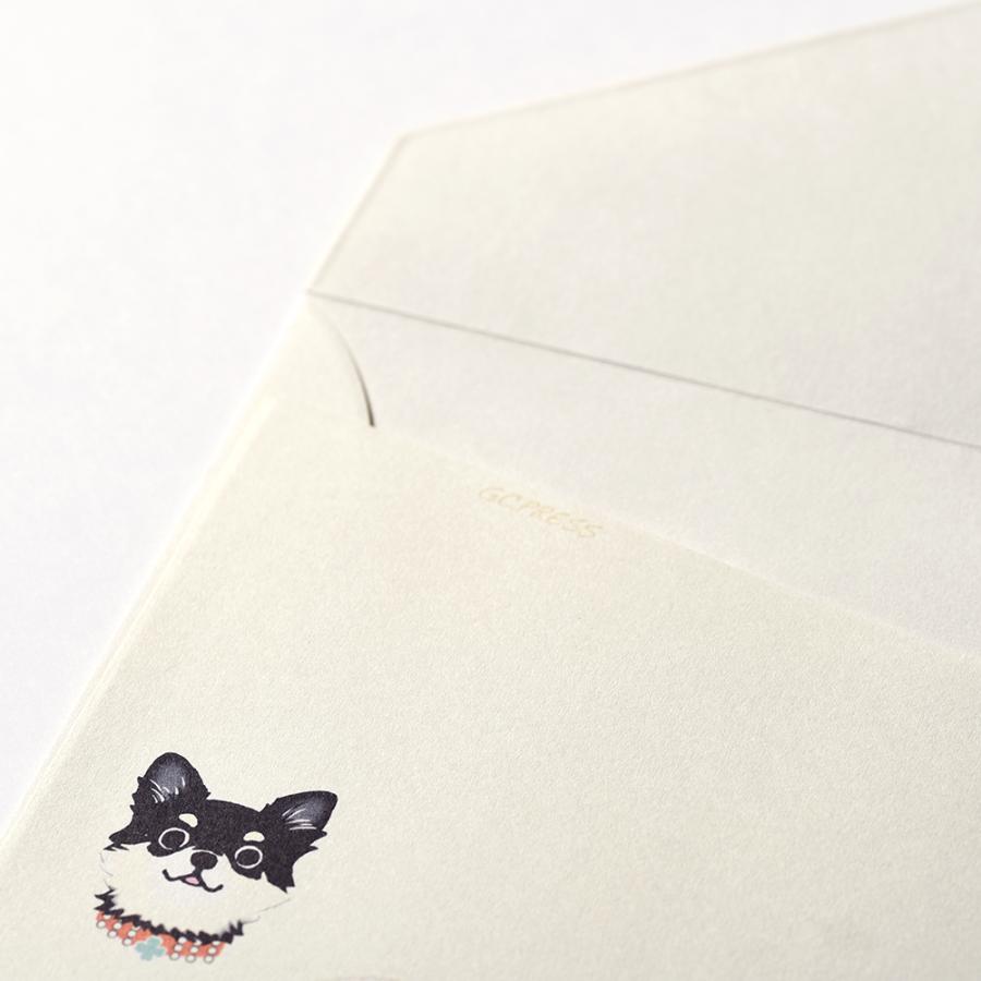 G.C.PRESS　ミニレターパッド封筒　ＩＮＵ　304-07｜文房具 レターセット 手紙 犬 いぬ |  | 05