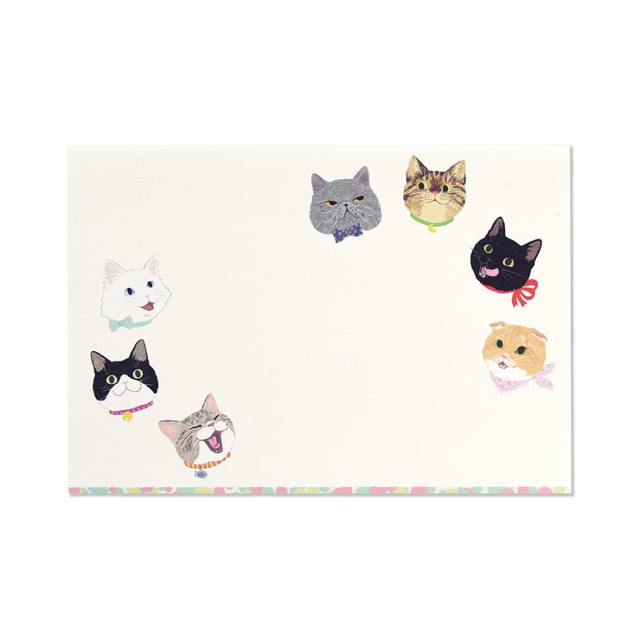 G.C.PRESS　ミニレターパッド　ＮＥＫＯ　304-08｜文房具 レターセット 手紙 猫 ねこ |  | 01