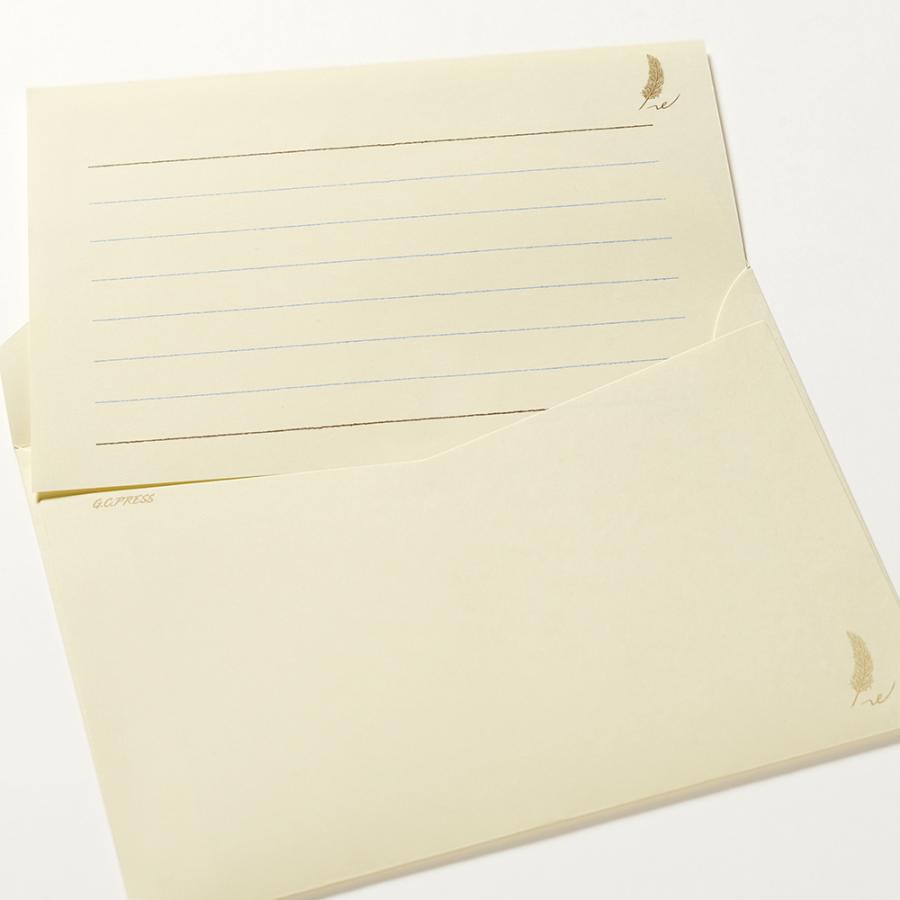 G.C.PRESS　ミニレターパッド　マイレターペーパー　ブルー　304-12｜文房具 レターセット 手紙 ビジネス 羽根ペン フォーマル |  | 05