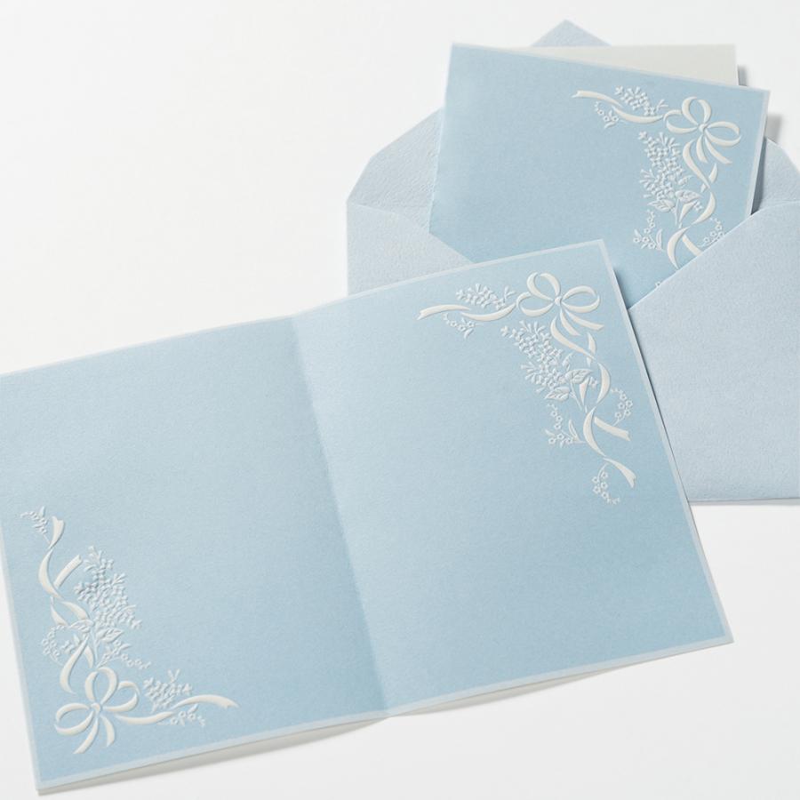 G.C.PRESS　ミニレターパッド　アンリュバンドゥー　ブルー　304-14｜文房具 レターセット 手紙 リボン 結婚式 ブライダル |  | 06