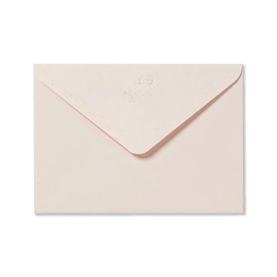 G.C.PRESS　封筒　アンリュバンドゥー　ローズ　306-13｜文房具 結婚式 母の日 ウエディング エンボス ピンク |  | 01
