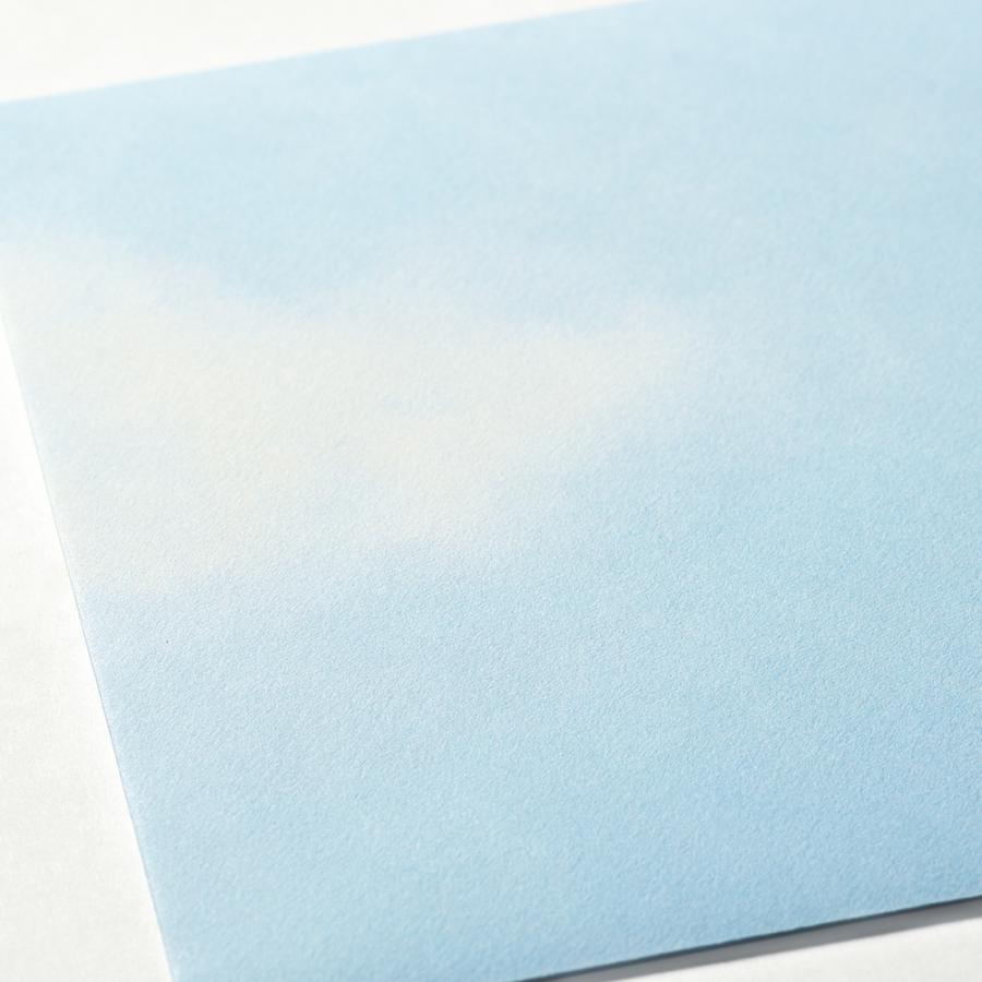 G.C.PRESS　封筒　サニーデイズ　307-45｜文房具 青空 サニーデイズ 雲 さわやか おしゃれ かわいい 上品 シンプル 空模様 |  | 02