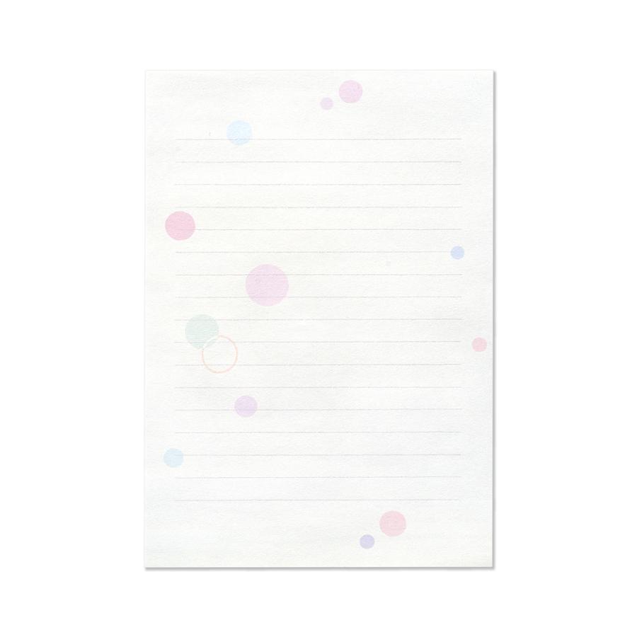 G.C.PRESS　便箋　ポルカドット　307-46｜文房具 レターセット 水玉柄 |  | 01