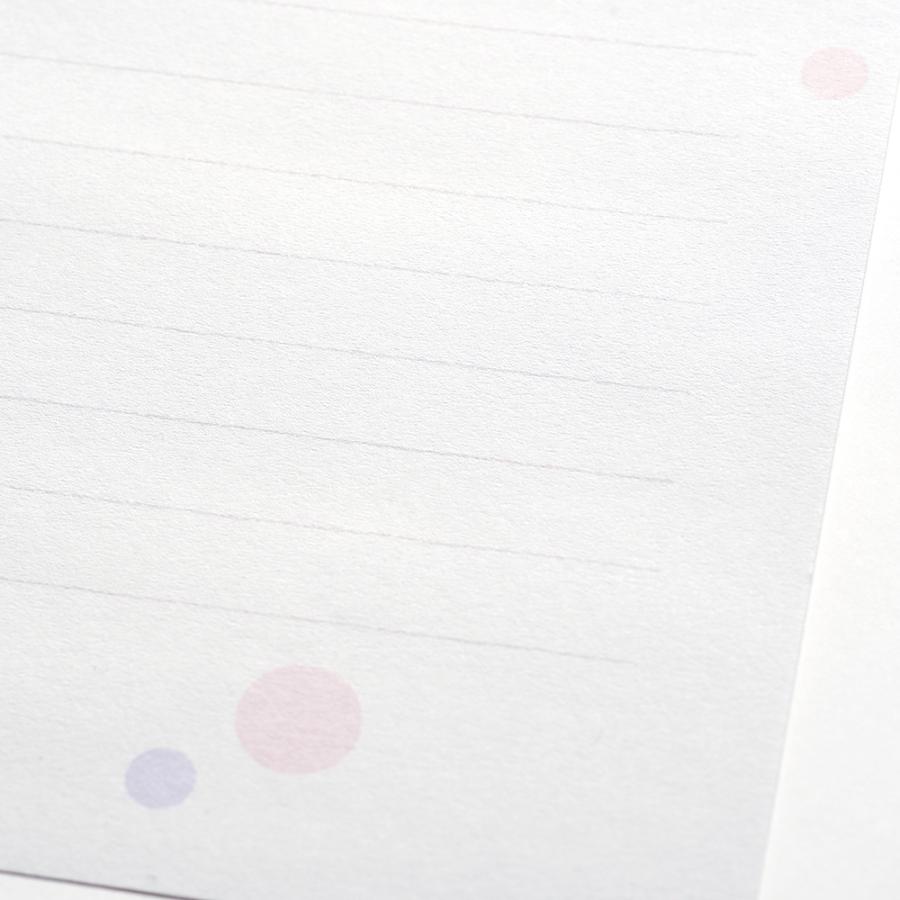 G.C.PRESS　便箋　ポルカドット　307-46｜文房具 レターセット 水玉柄 |  | 02