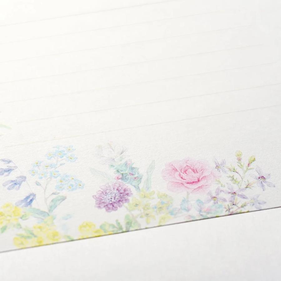 G.C.PRESS　便箋　ジョリィ　ジャルダン　ヨコ罫　308-48｜文房具 花柄 お庭 春 春モチーフ 春の花 |  | 04