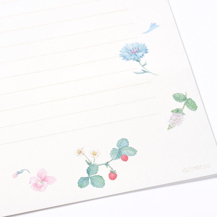 G.C.PRESS　便箋　ブルーメン　308-50｜文房具 レターセット 手紙 花柄 |  | 04