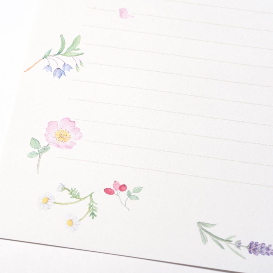 G.C.PRESS　便箋　ブルーメン　308-50｜文房具 レターセット 手紙 花柄 |  | 05