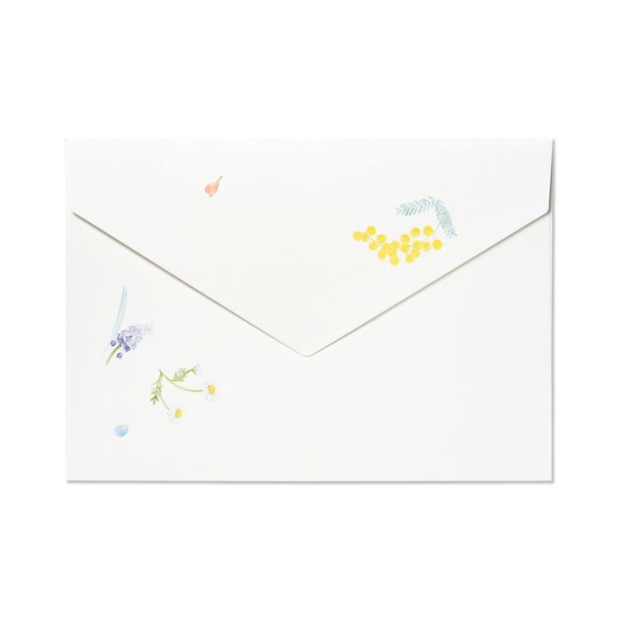 G.C.PRESS　封筒　ブルーメン　308-51｜文房具 レターセット 手紙 花柄 |  | 01