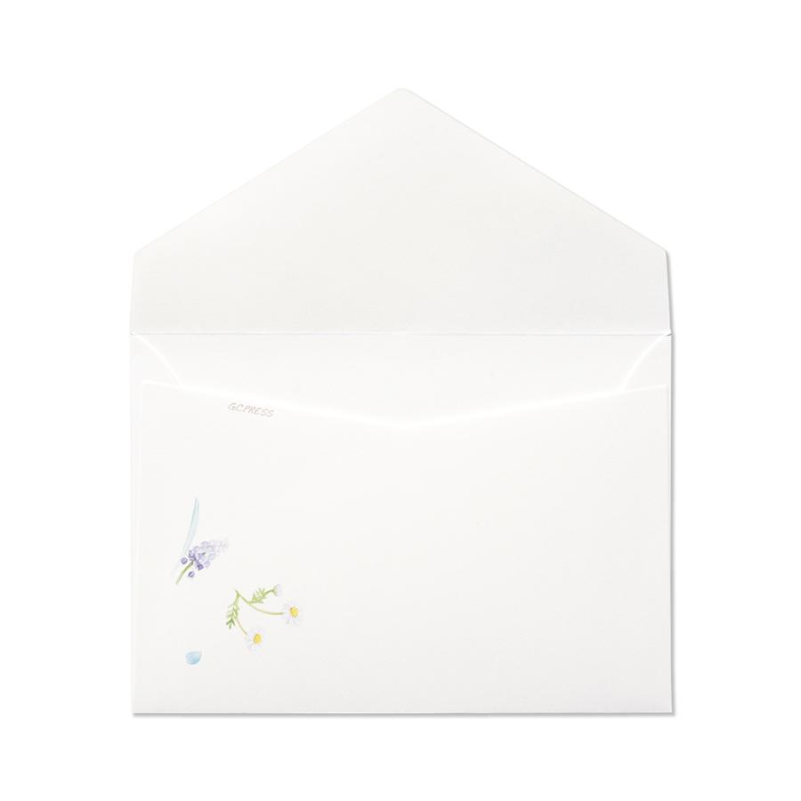 G.C.PRESS　封筒　ブルーメン　308-51｜文房具 レターセット 手紙 花柄 |  | 02