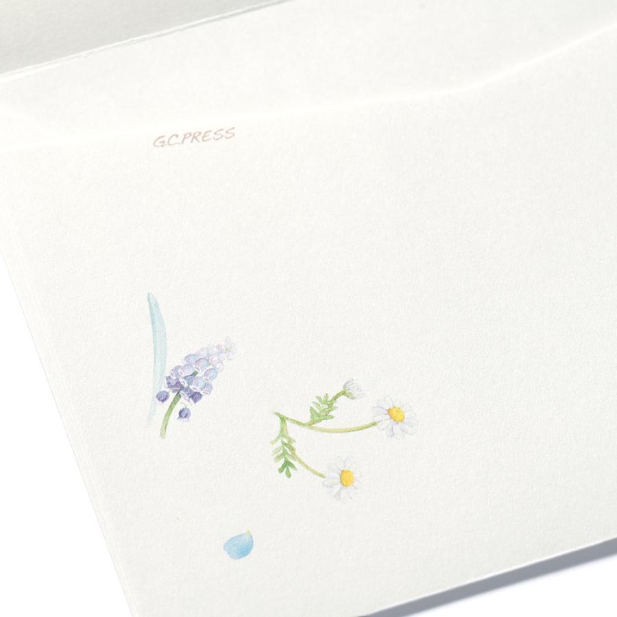 G.C.PRESS　封筒　ブルーメン　308-51｜文房具 レターセット 手紙 花柄 |  | 06