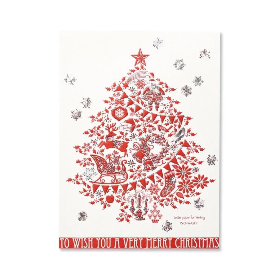 G.C.PRESS　便箋　TO WISH YOU　409-48｜文房具 クリスマスツリー サンタクロース 雪 Christmas | 