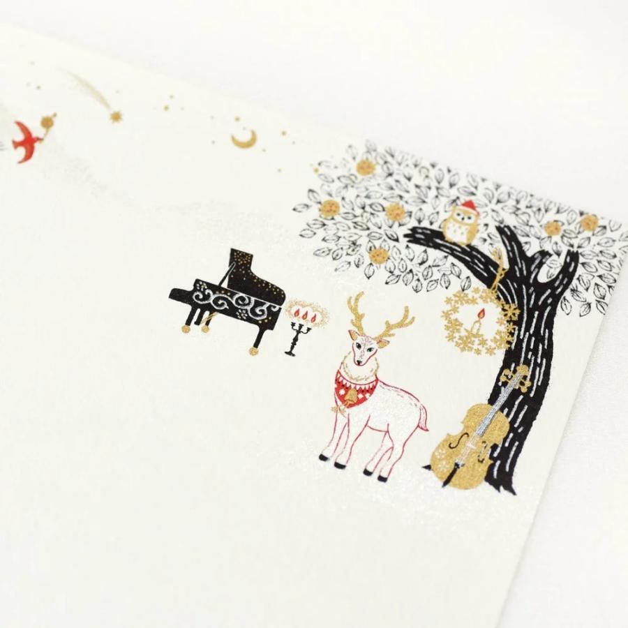 G.C.PRESS　便箋　Ｃｈｒｉｓｔｍａｓ　ｎｉｇｈｔ　409-58｜文房具  動物 クリスマスモチーフ 楽器 ピアノ 北欧 かわいい |  | 04