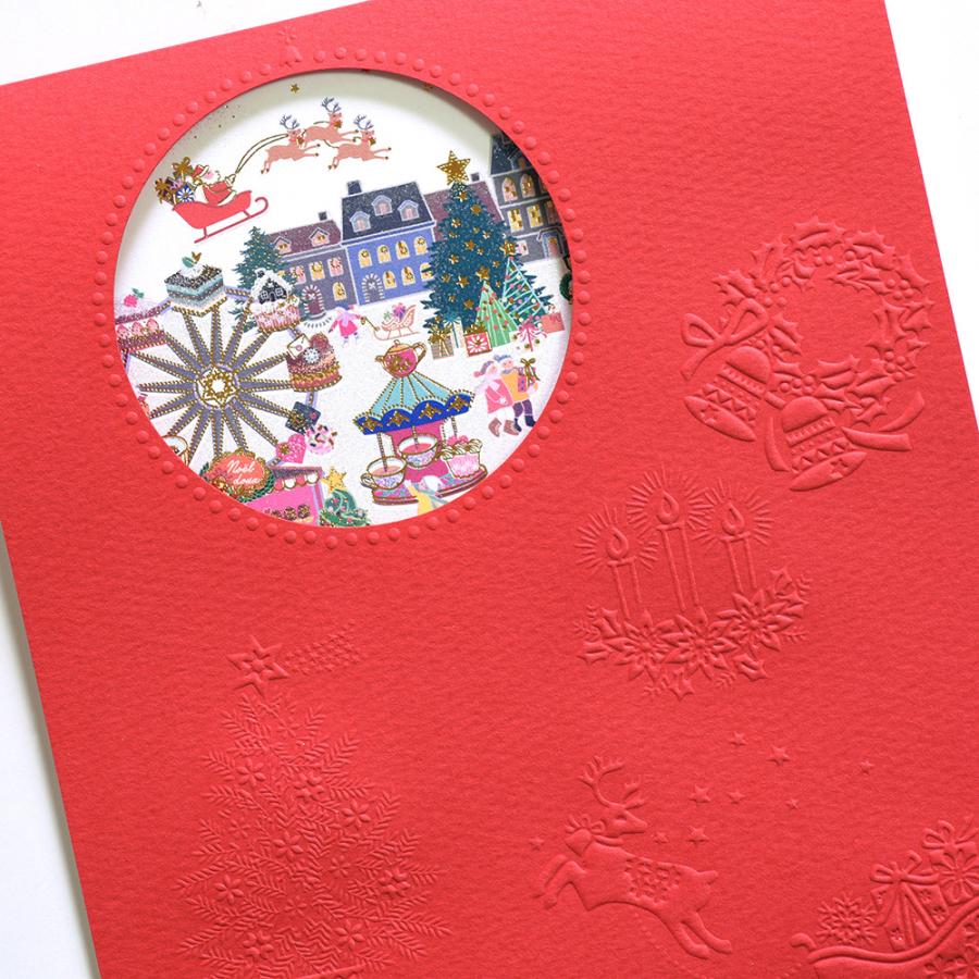 G.C.PRESS　便箋　ノエル　ドゥ　窓付き　409-70｜文房具 手紙 レターセット クリスマス サンタクロース ツリー 冬 |  | 07