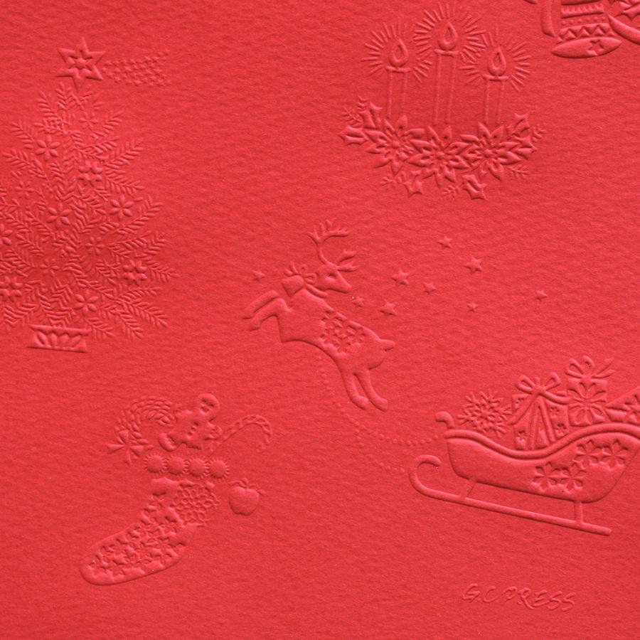 G.C.PRESS　便箋　ノエル　ドゥ　窓付き　409-70｜文房具 手紙 レターセット クリスマス サンタクロース ツリー 冬 |  | 08