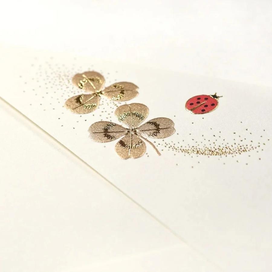 G.C.PRESS　封筒　テントウムシ　503-31｜文房具 ラッキーシンボル 幸運 ワンポイント シンプル |  | 02