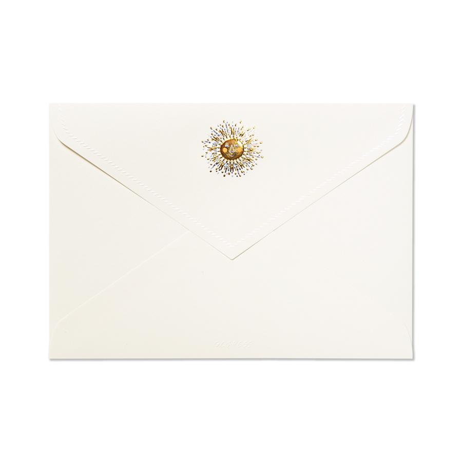 G.C.PRESS　封筒　太陽　洋２　503-45｜文房具 手紙 キュート エンボス ラッキーモチーフ | 