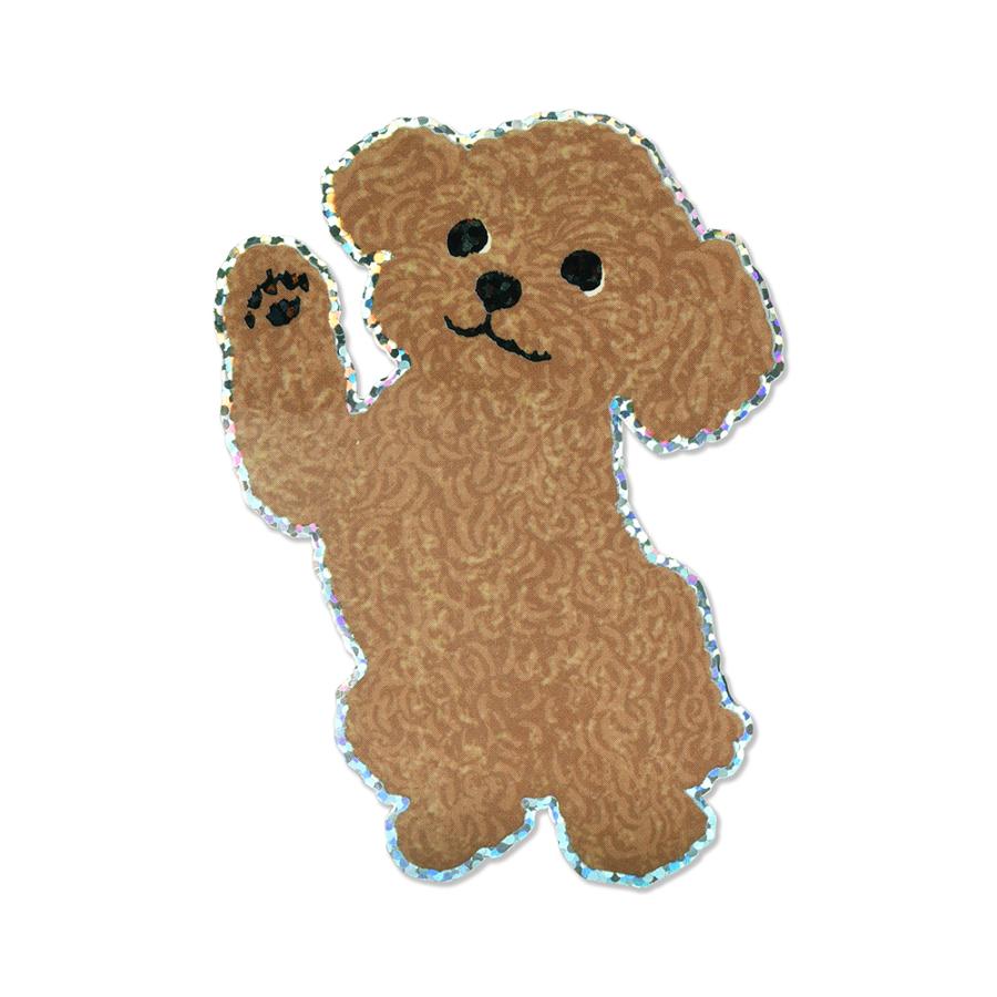 G.C.PRESS　ステッカー　トイ・プードル　ライトトーン　522-13｜文房具 かわいい シール 防水 耐水 動物 スマホ ドッグ | 