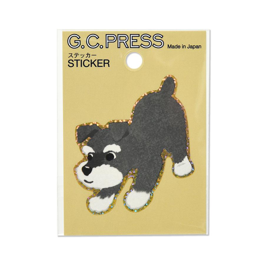 G.C.PRESS　ステッカー　ミニチュア・シュナウザー　522-20｜文房具 かわいい デコレーション シール 防水 耐水 スマホ ドッグ |  | 01