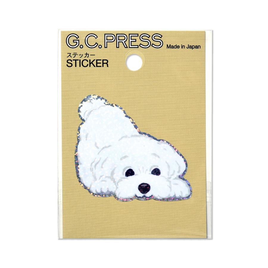 G.C.PRESS ステッカー マルチーズ 522-25｜文房具 ステッカー シール