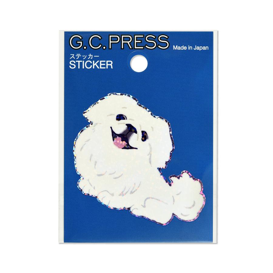 G.C.PRESS ステッカー ペキニーズ 522-60｜文房具 フレークステッカー