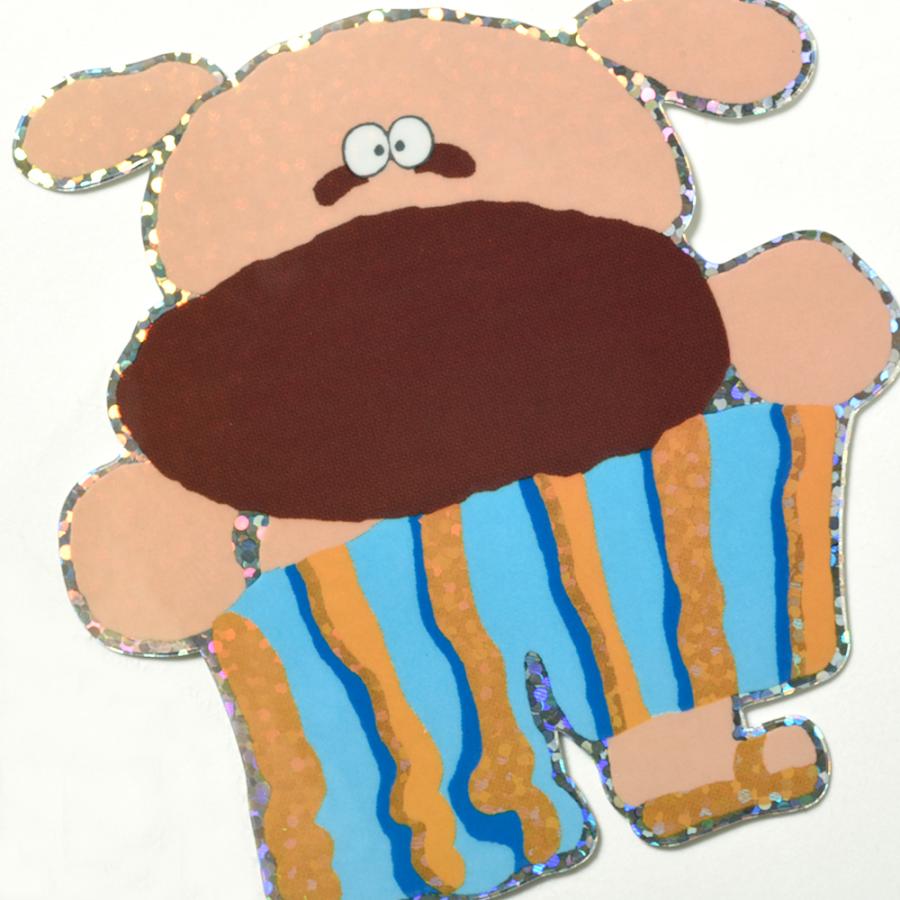 G.C.PRESS　ステッカー　コッペパンツ　523-17｜犬 パン屋 コッペパン キャラクター 水筒 お弁当 スマホ スーツケース |  | 03