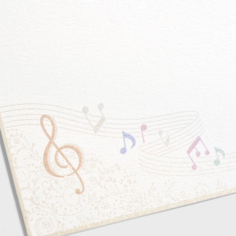 G.C.PRESS　ノートカード　アンダンティーノ　音符　541-17｜カード グリーティングカード ポストカード 結婚式 招待状 お礼状 |  | 01