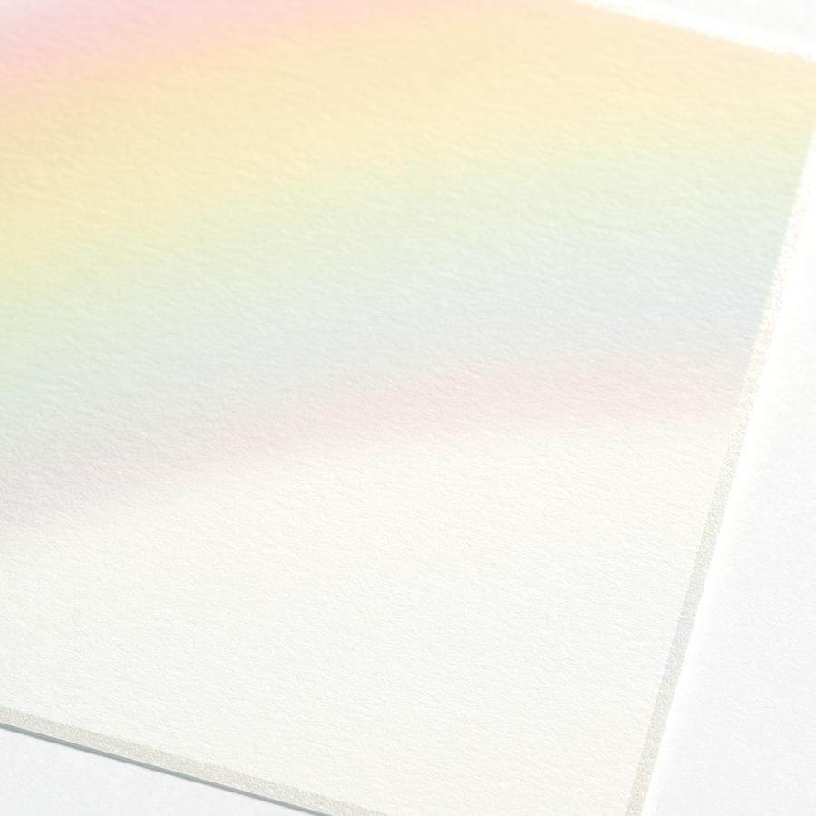 G.C.PRESS　ノートカード　レインボー　541-20｜文房具 カード グリーティングカード ポストカード 結婚式 招待状 お礼状 虹 |  | 02