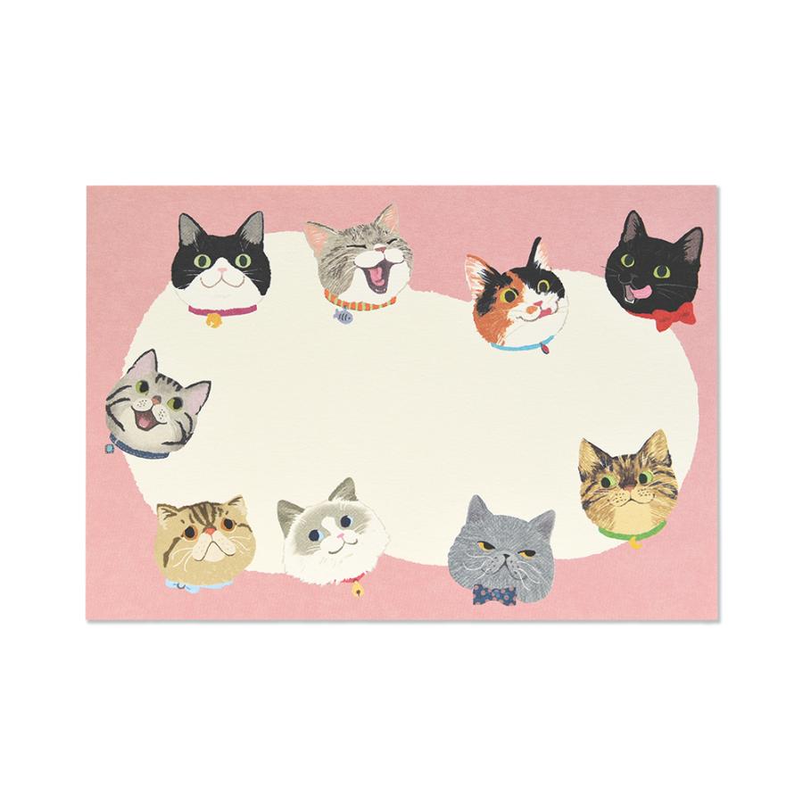 G.C.PRESS　ノートカード　ＮＥＫＯ　541-25｜文房具 カード グリーティングカード ポストカード 結婚式 招待状 お礼状 猫 | 