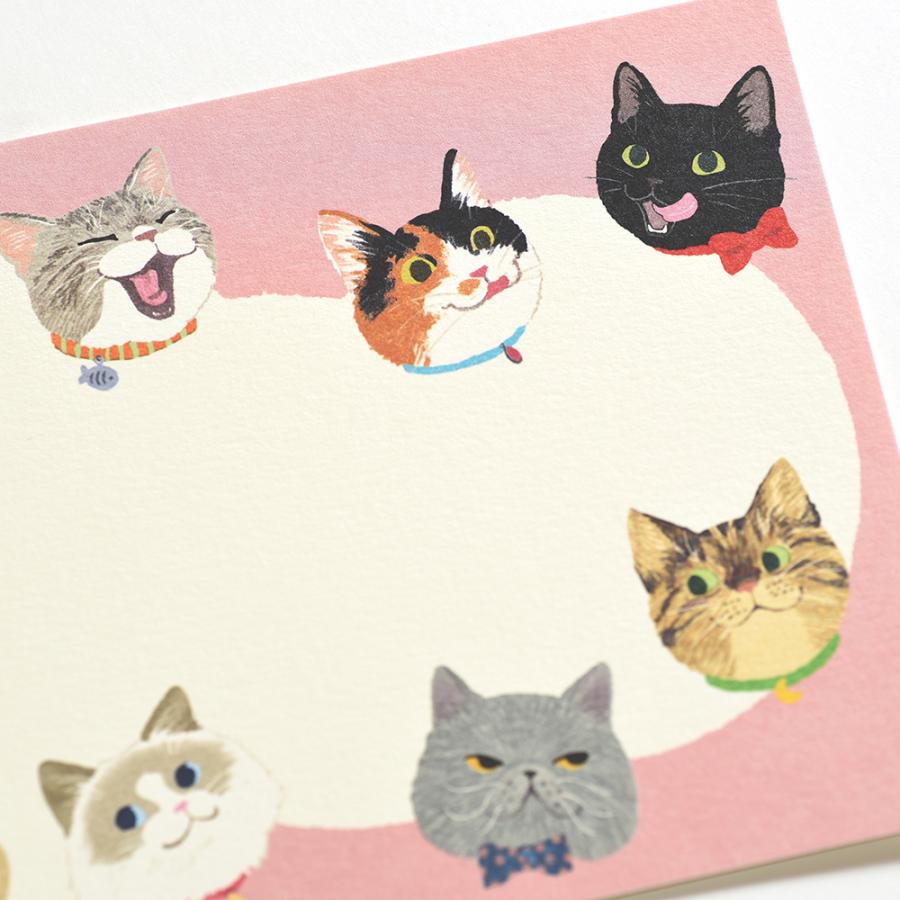 G.C.PRESS　ノートカード　ＮＥＫＯ　541-25｜文房具 カード グリーティングカード ポストカード 結婚式 招待状 お礼状 猫 |  | 01