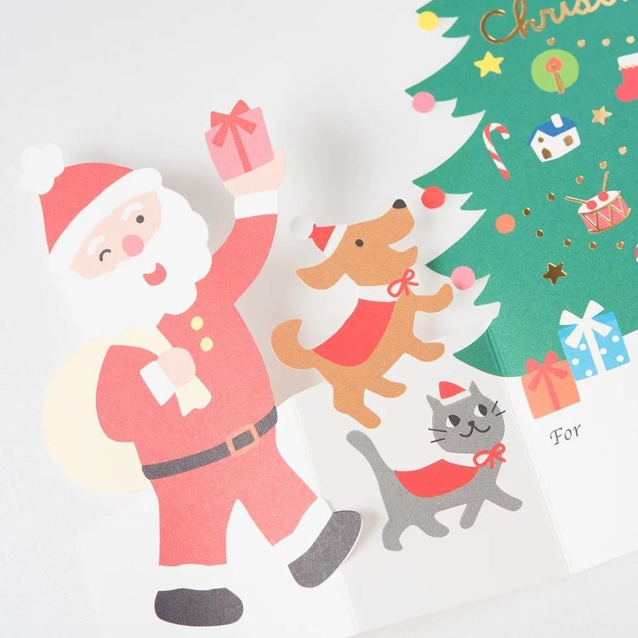 G.C.PRESS　カード 四つ折 サンタとパーティー　740-53 |  | 02