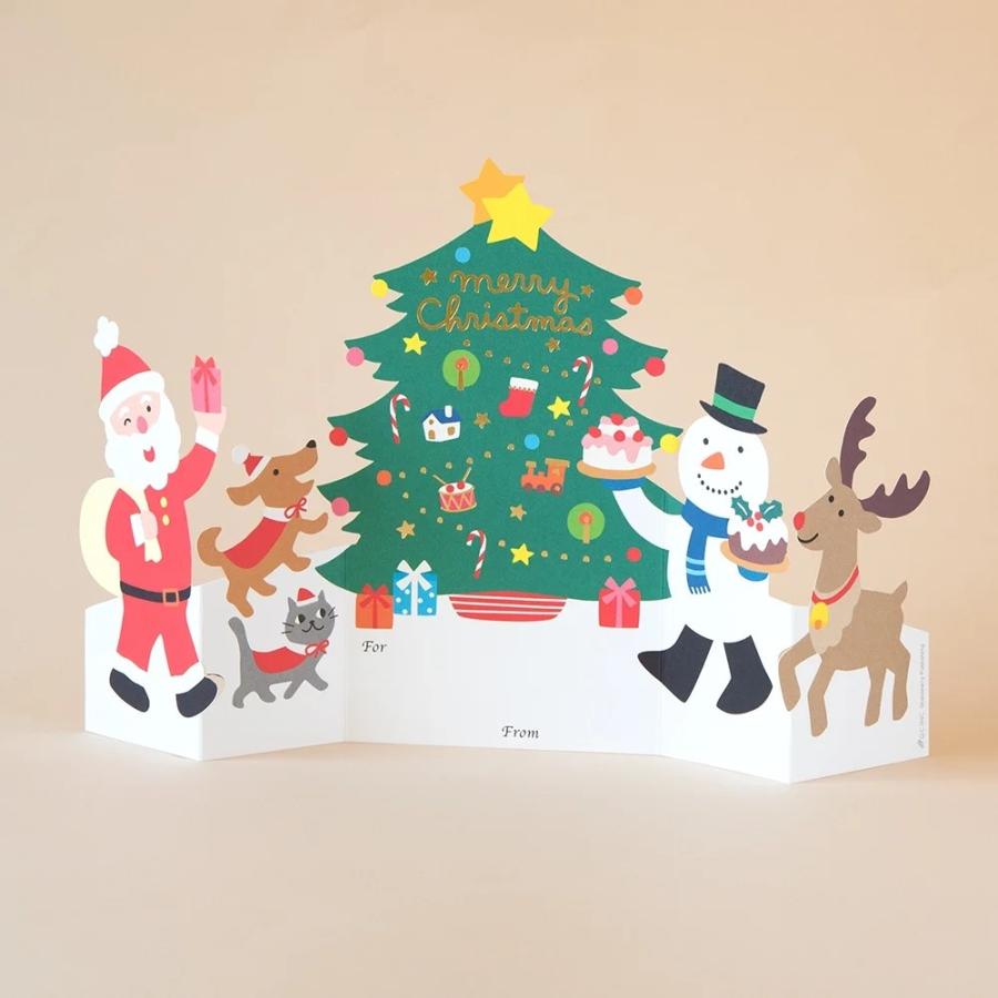 G.C.PRESS　カード 四つ折 サンタとパーティー　740-53 |  | 03