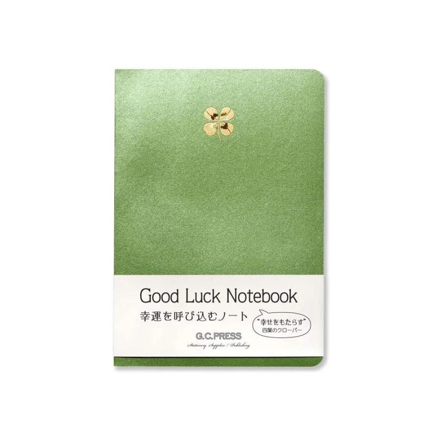 G.C.PRESS　デザインノート　Ｂ６　四葉のクローバー　751-00｜文房具 ラッキーシンボル シンプル ワンポイント 植物 幸運 手帳 | 