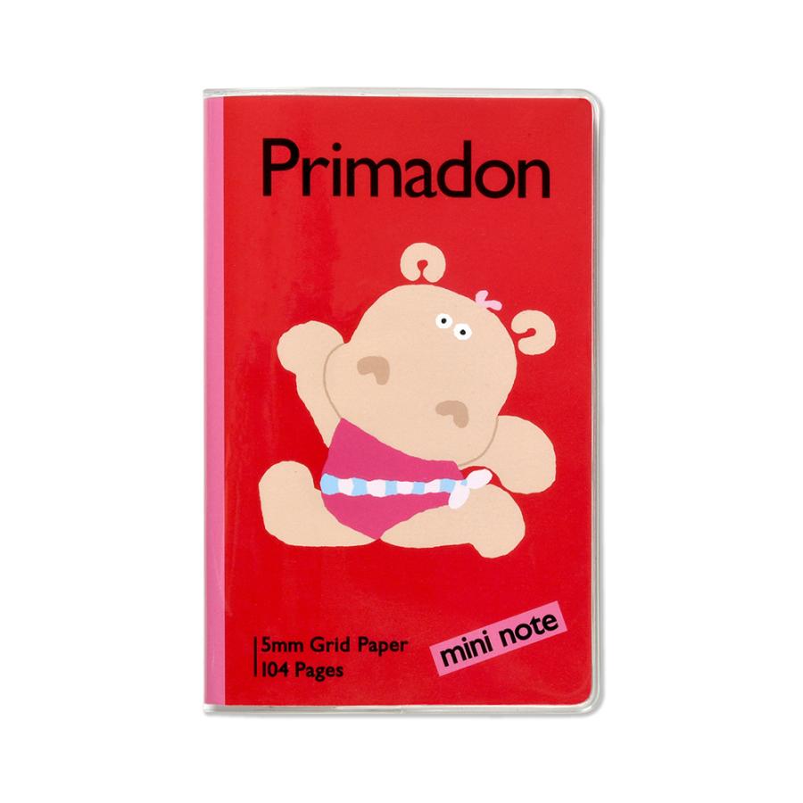 G.C.PRESS　ミニノート　プリマドン　753-08｜文房具 ノート メモ帳 カバ バレリーナ バレー キャラクター | 