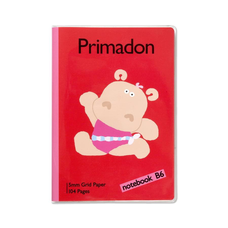 G.C.PRESS　ノートブック　プリマドン　754-08｜文房具 ノート メモ帳 カバ バレリーナ バレー キャラクター | 