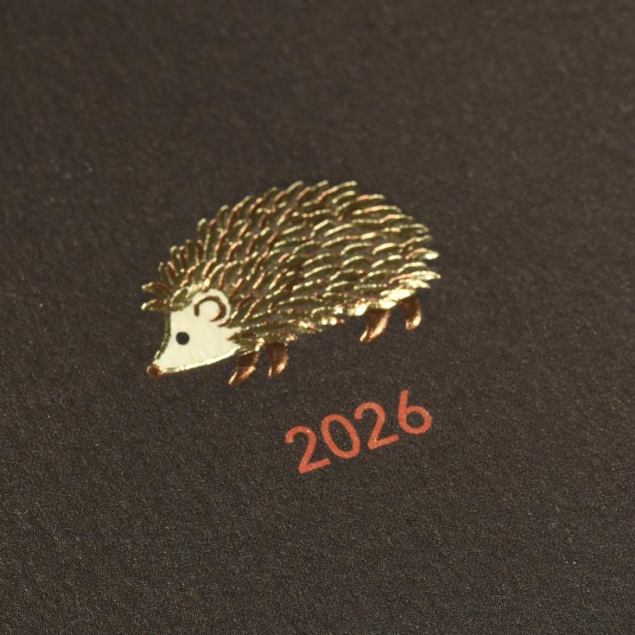 G.C.PRESS　2026ダイアリー　月間　ポケット　ハリネズミ　760-28｜2026手帳 スケジュール帳 日記 マンスリー 月曜始まり |  | 11